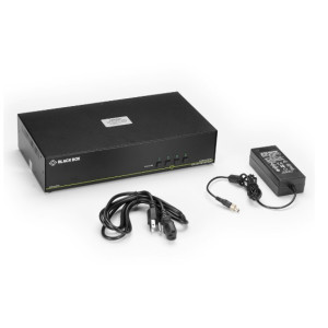 Black Box SS4P-DH-HDMI-U Secure 4-Port, Dual-Head HDMI KVM Switch, 4K Ultra-HD Support